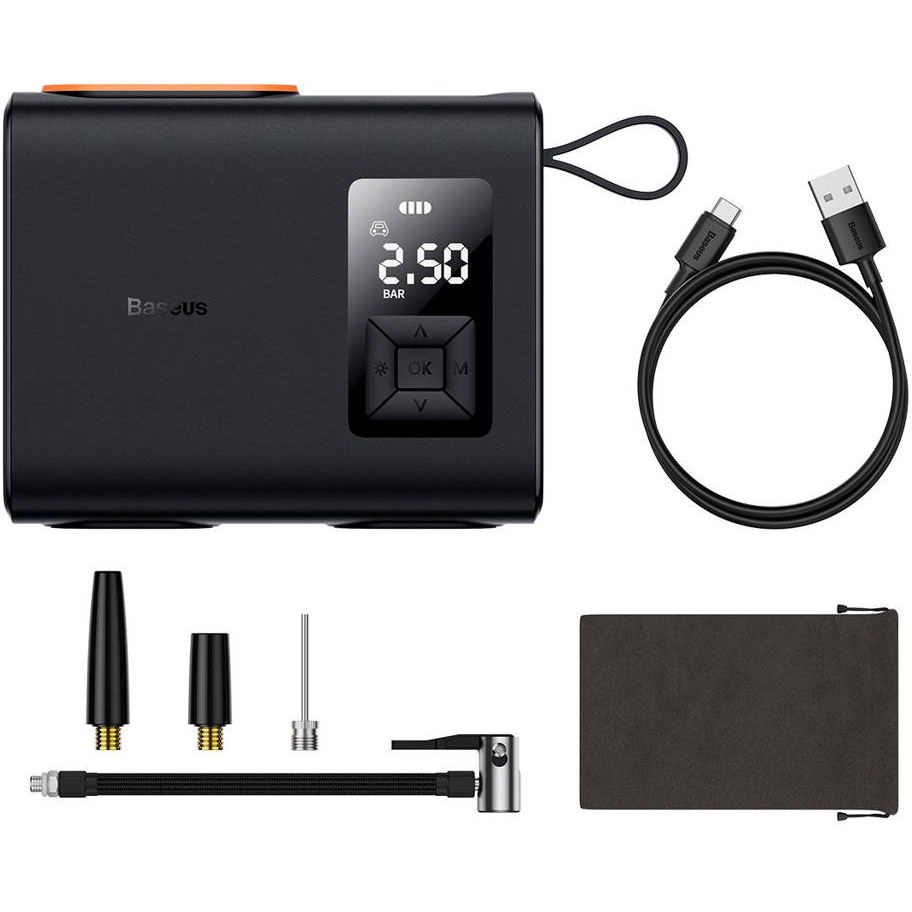 کمپرسور باد باسئوس مدل CRNL060001 بدون روغن و شارژی